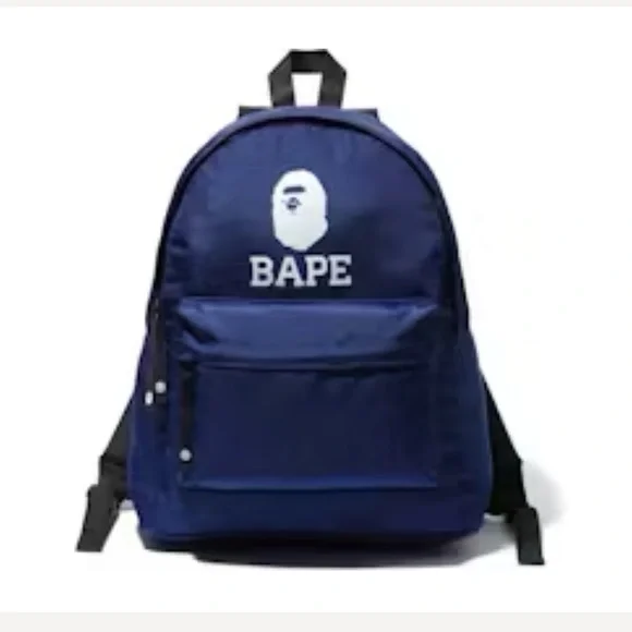 EUC Bape Happy New Year Kids Navy backpack FW20 - Picture 1 of 7
